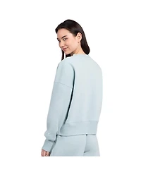 Starter Women's Mint New York Yankees Pastels Boxy Fleece Sweatshirt