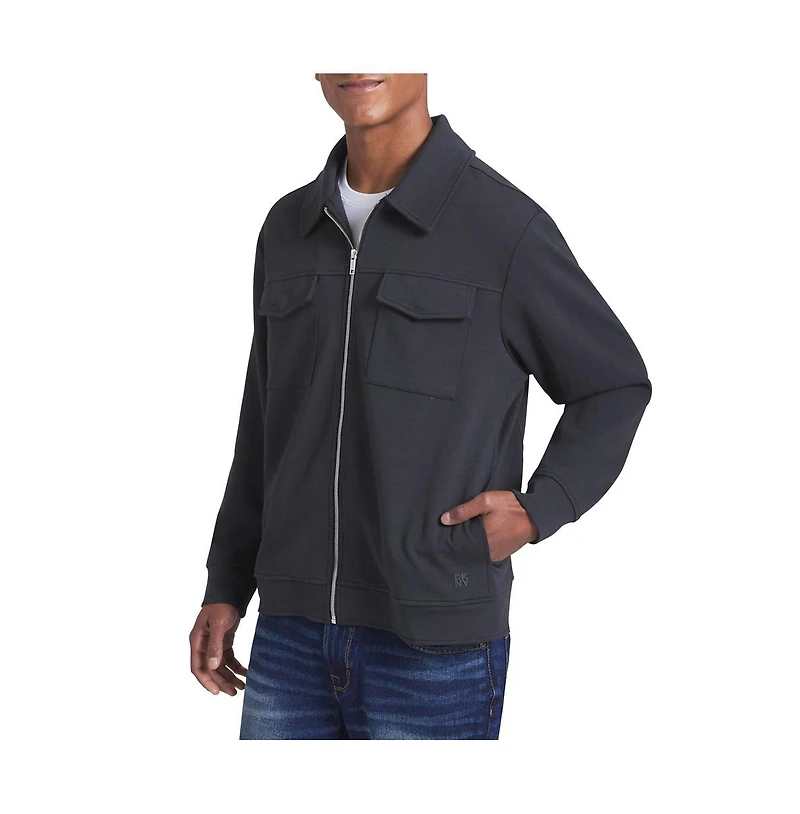 dkny Men's Empire Knit Zip-Up Jacket