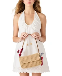 Madden Girl Alanna Straw Small Shoulder Handbag