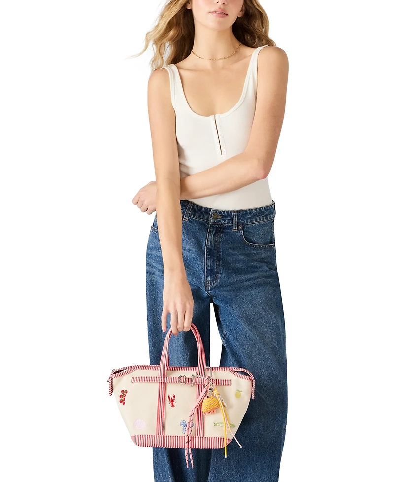 Madden Girl Brette Canvas Mini Tote Handbag