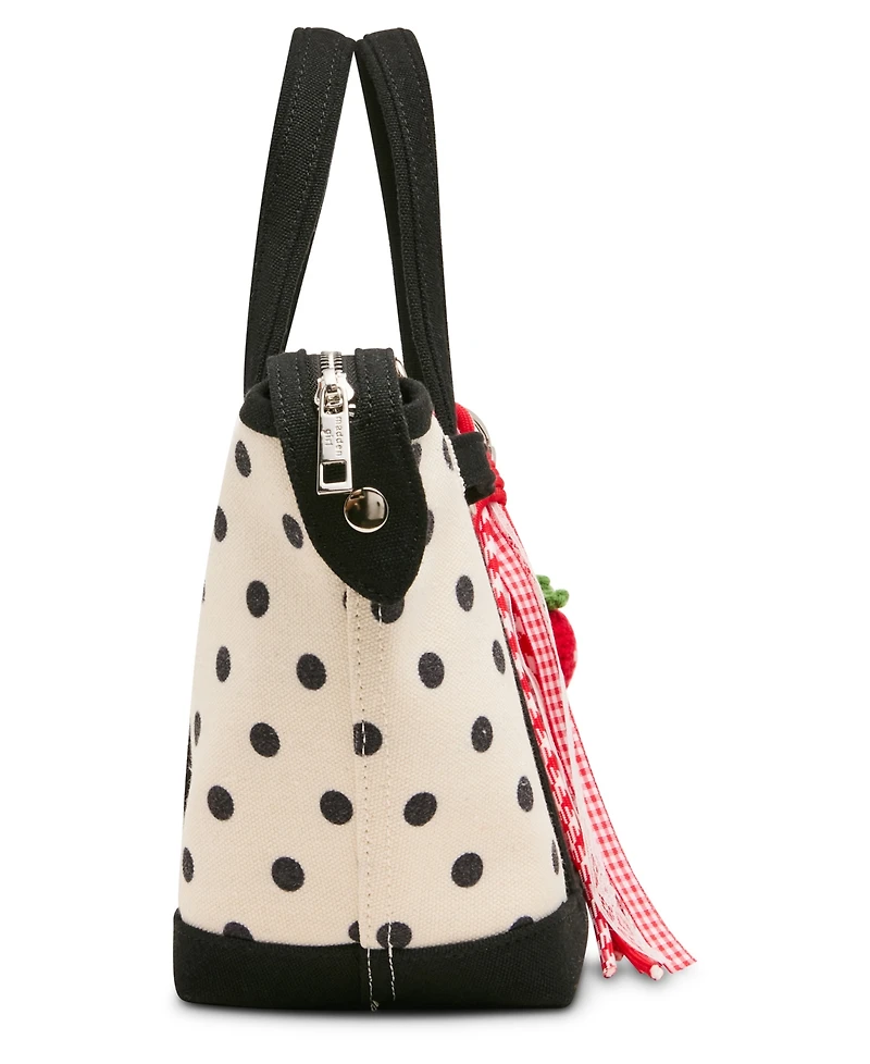 Madden Girl Brett Canvas Mini Tote Handbag