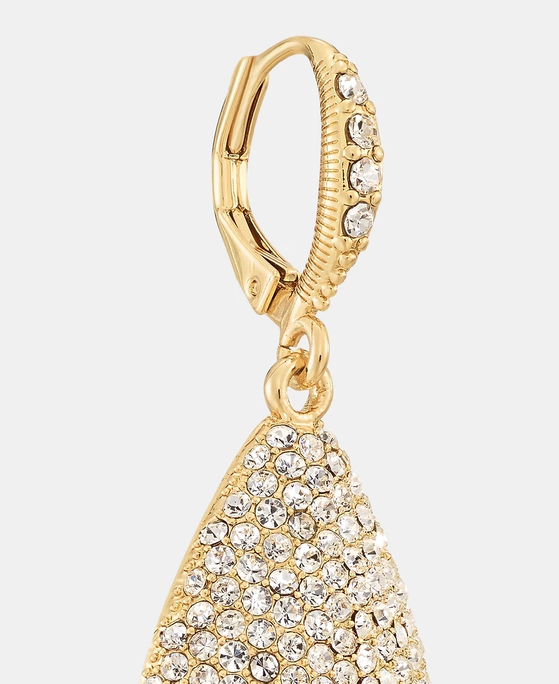 Givenchy Pave Pear-Shape Drop Earrings