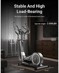 Harison Elliptical Machine for Home, 350 Lbs Capacity, 16-Level Magnetic Resistance (Hrm-E1190)