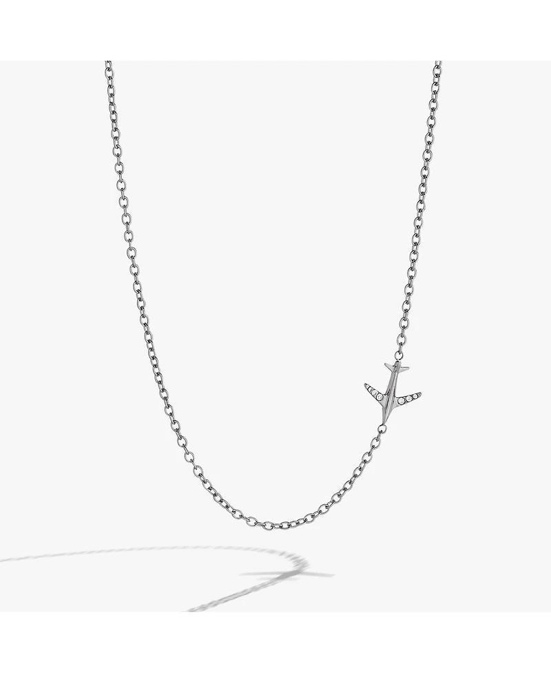 Alex and Ani Airplane Inline Necklace