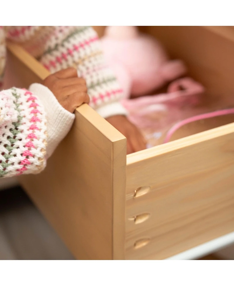 Max & Lily Jenny Lind Nightstand with 1 Drawer and Bottom Shelf