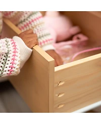 Max & Lily Jenny Lind Nightstand with 1 Drawer and Bottom Shelf