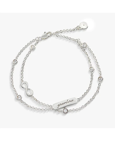 Alex and Ani Grandma Infinity Chain Double Strand Bracelet