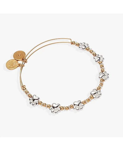 Alex and Ani Paw Print Beaded Dog Bangle