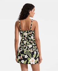 Lands' End Petite Sweetheart Wrap Underwire Tankini Top