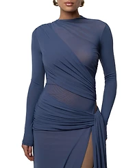 Jluxlabel Women's Heatwave Mesh Maxi Dress