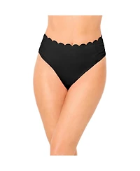Swimsuits for All Women's Scallop Trim Swim Brief