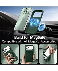 Gonez Magnetic for iPhone 17 Pro Max Case, Compatible with MagSafe Liquid Silicone Anti-Scratch Shockproof Protective Phone Case