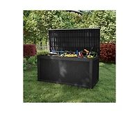 sumyeg 260 Gallon Extra Large Waterproof Resin Outdoor Storage Deck Box