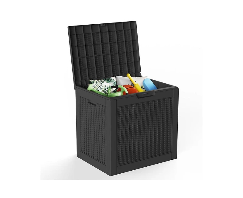 sumyeg 30 Gallon Waterproof Resin Outdoor Storage Deck Box