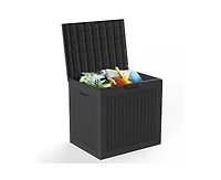 sumyeg 30 Gallon Waterproof Resin Outdoor Storage Deck Box