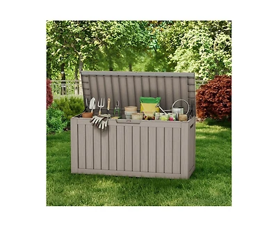 sumyeg Resin Outdoor Storage Deck Box with Lockable Lid