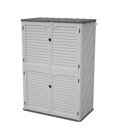 sumyeg Multi-Use Plastic Storage Cabinet with Dividers for Home, Office and Garage Organization