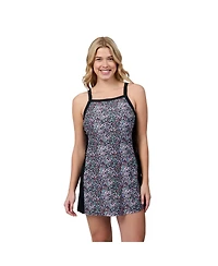 Free Country Women's Swim Dress with Built-in Biker Short
