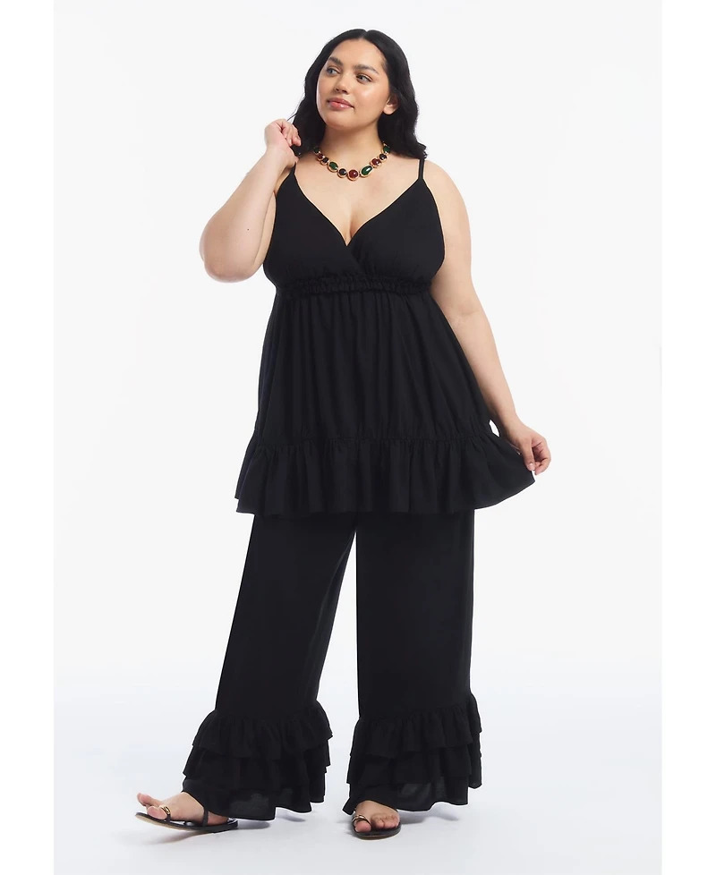 June & Vie Women's and Ruffled Hem Camisole