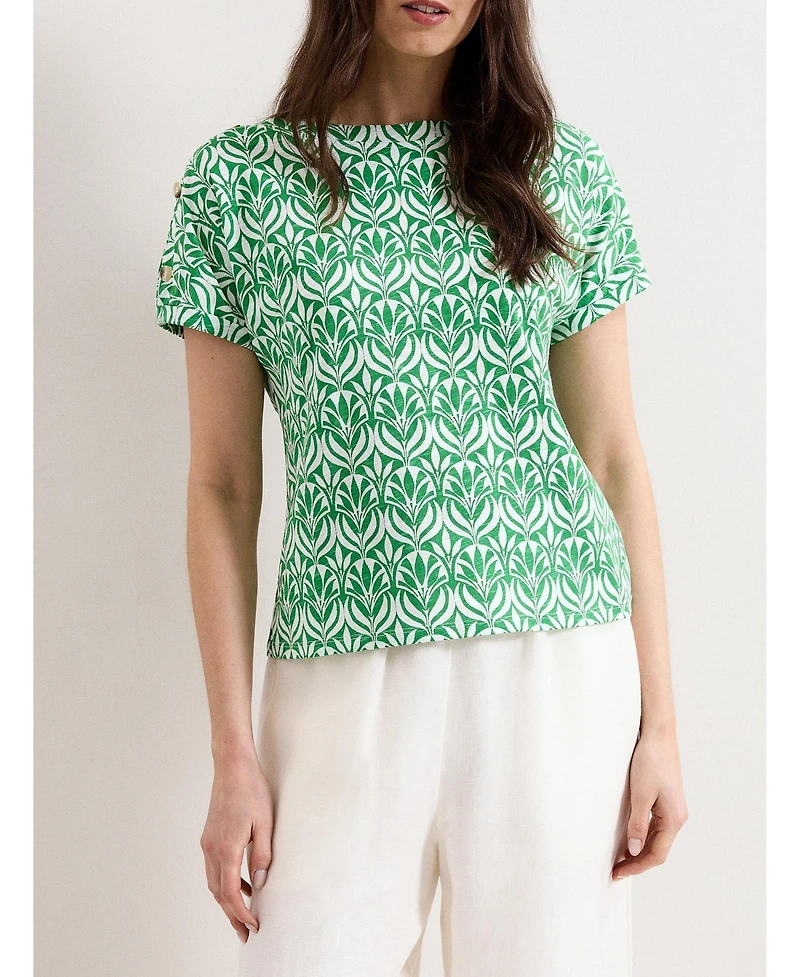 Phase Eight Women's Suzie Short Sleeve Boat Neck Top