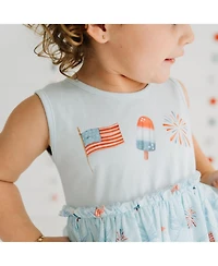 Sweet Wink Toddler Girls Patriotic Trellis Tank Tutu Dress