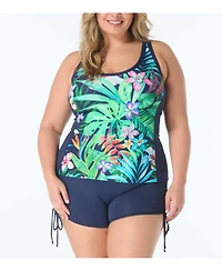Beach House Sport Women's Fitted Cross Back Tankini Top