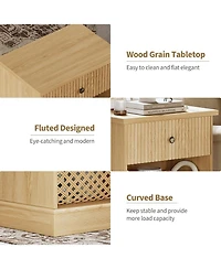 gaomon Adults 1-Drawer Nightstand Wood Organization