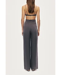 Nocturne Women's Relaxed Wide-Leg Pants