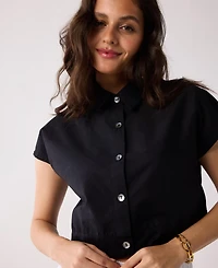 Reistor Women's Oversized Crop Shirt