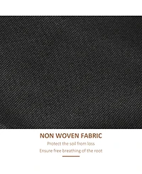 Outsunny 4-Tier Raised Garden Bed with Non-Woven Fabric