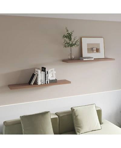 Fm Furniture Greer Floating Shelf in Melamine x2