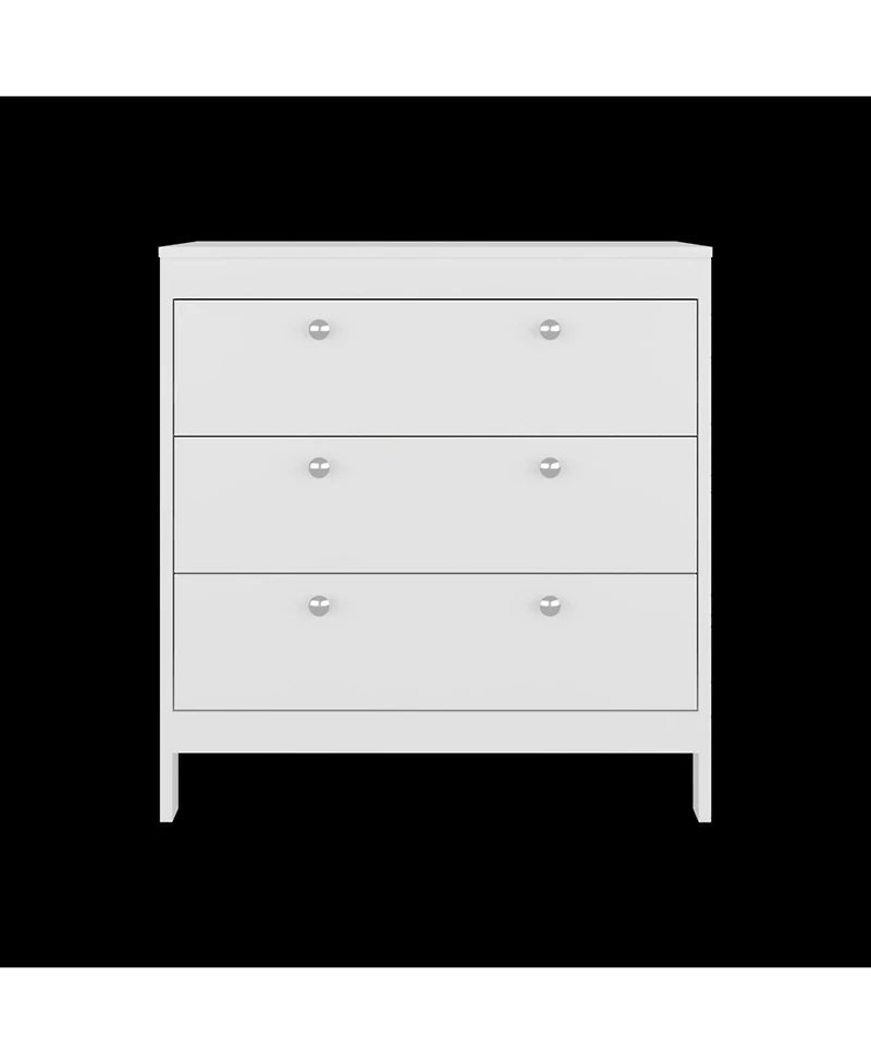 Fm Furniture Reti 3-Drawer Chest with Functional Storage and Modern Design