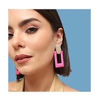 Sohi Women's Geometric Drop Earrings