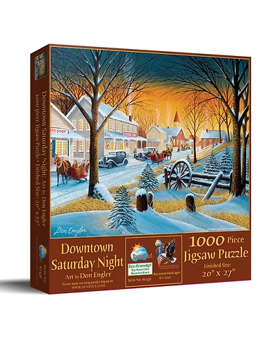 SunsOut Downtown Saturday Night 1000 piece Jigsaw Puzzle for Adults