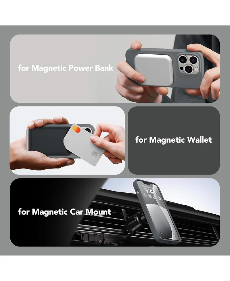 Gonez Magnetic for iPhone 13 Pro Max Case, Compatible with MagSafe, Silicone Shockproof Anti-Scratch Protective Phone Case