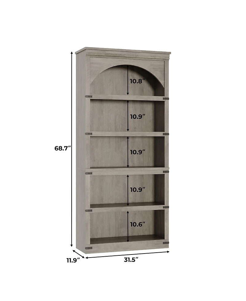 gaomon 68.7" Tall Bookshelf, 5-Tier Floor Standing Bookcase