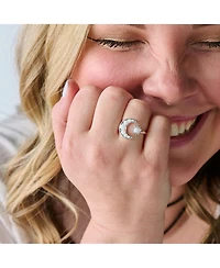 Alex and Ani Moon Sun Opal Ring