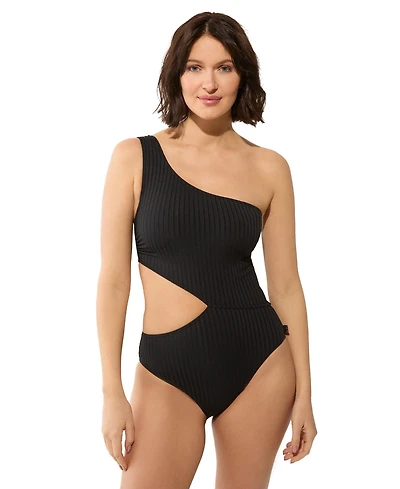 Michael Kors Women's One-Shoulder One-Piece Swimsuit