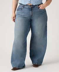 Levi's Plus Mid-Rise Wide-Leg Baggy Jeans