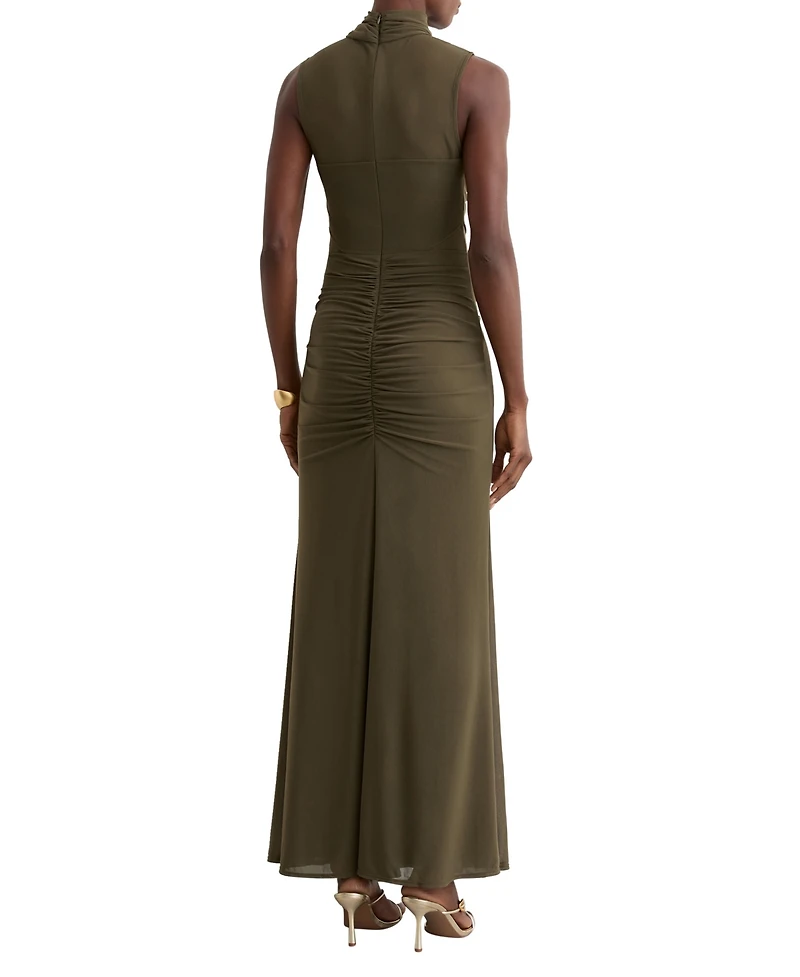 Reiss Women's Ruched Sleeveless Maxi Dress