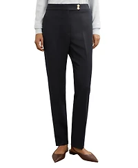 Reiss Women's Gabriel Tapered Button-Detail Pants