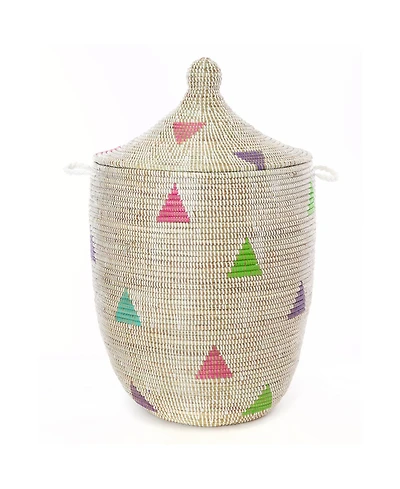African Modern African Modern, Large Teranga Triangles Hamper Basket