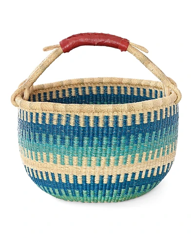 African Modern, Patterned Bolga Basket