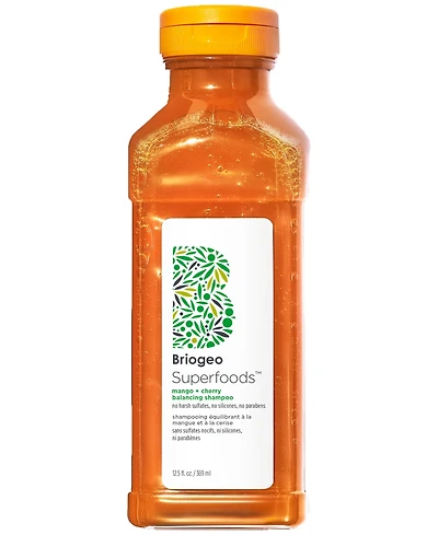 Briogeo Superfoods Mango + Cherry Balancing Shampoo, 12.5 oz.