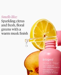 Briogeo Style + Treat Yuzu + Plum Oil 4-in-1 Weightless Hair Oil, 1.5 oz.