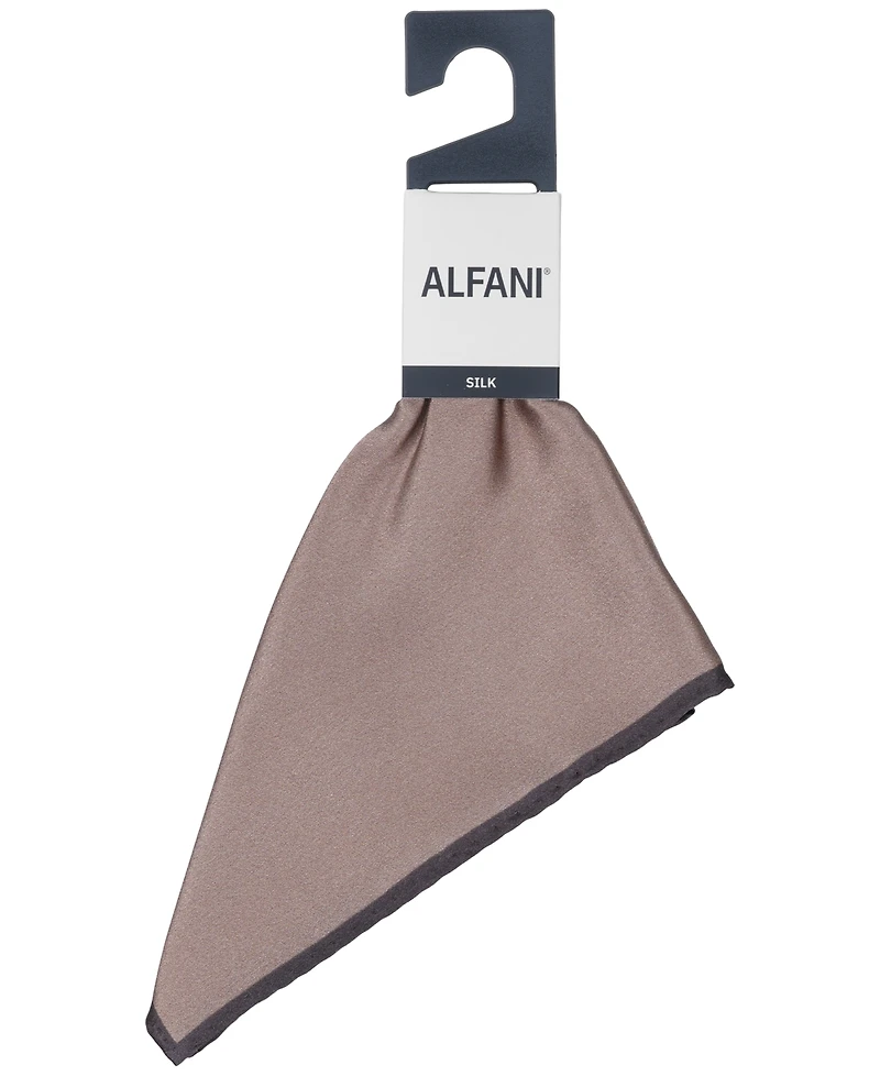 Alfani Men's Silk Solid Rolled Border Pocket Square, Macy's Exclusive