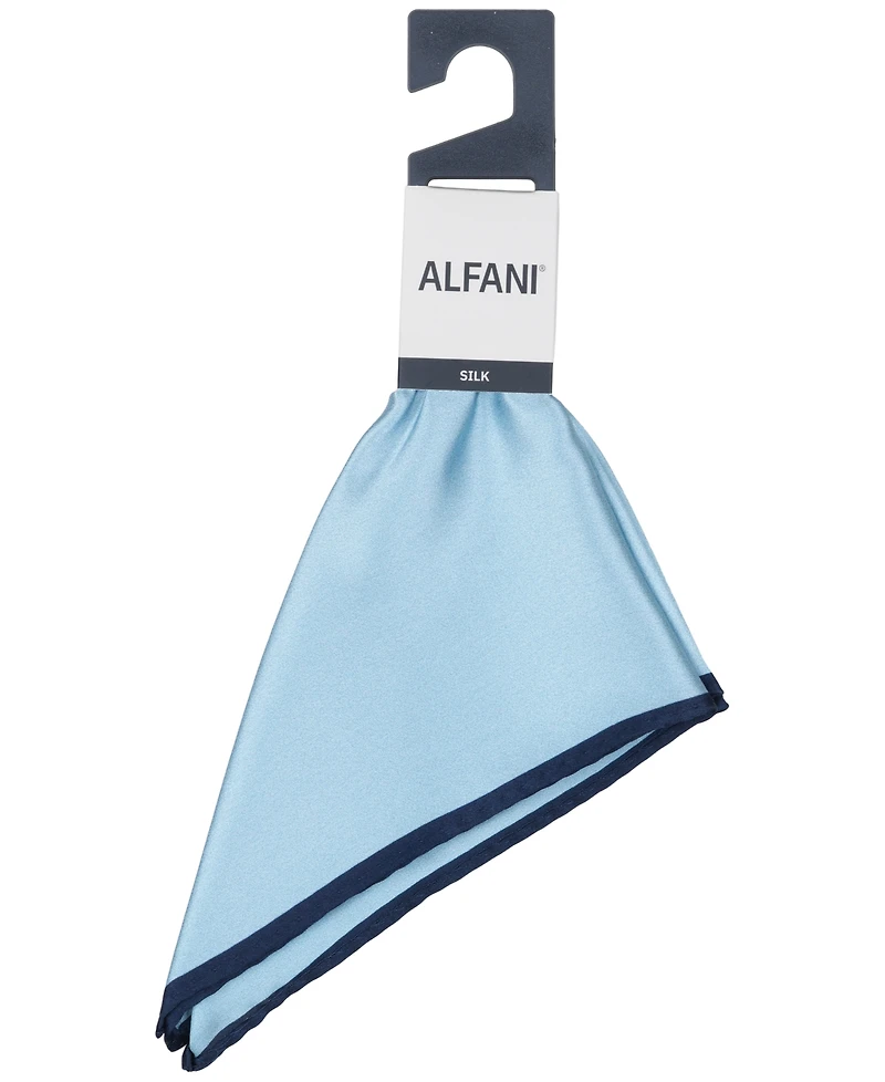 Alfani Men's Silk Solid Rolled Border Pocket Square, Macy's Exclusive