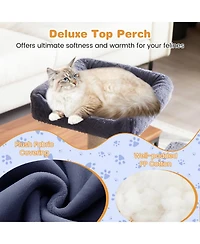 Cozito Cat Tree 63 inch Tall for Indoor Cats Multi-Level Tower