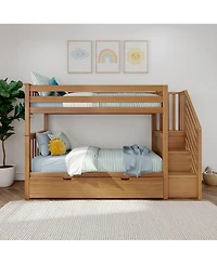 Max & Lily Twin over Staircase Bunk with Trundle
