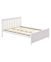 Max & Lily Bed Frame with Headboard, Solid Wood Platform for Kids